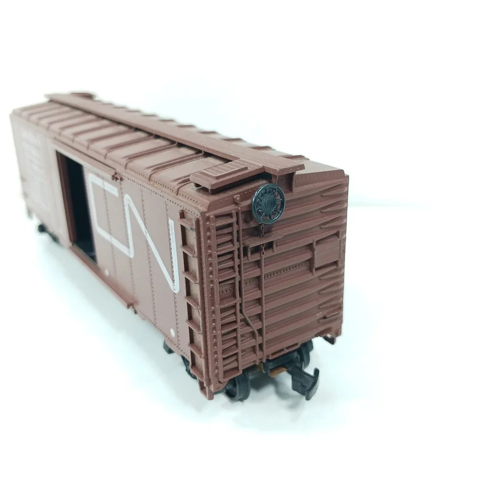 Athearn 1209 HO Scale Canadian National 40ft Box Car Kit Brown CN 486520 Vintage